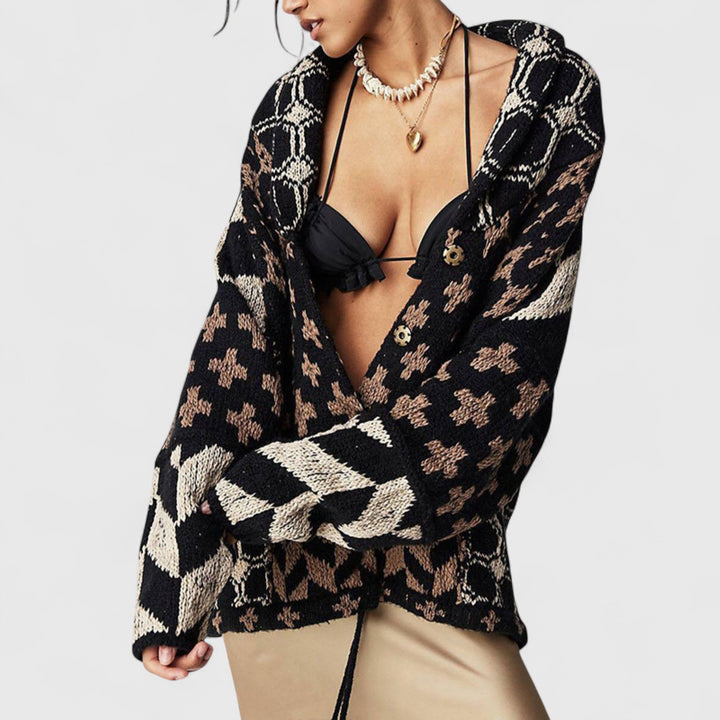 LOA - Kardigan z Długim Rękawem