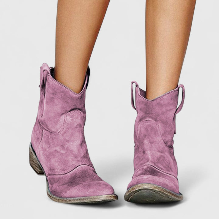 Rachel – Zamszowe botki do kostki