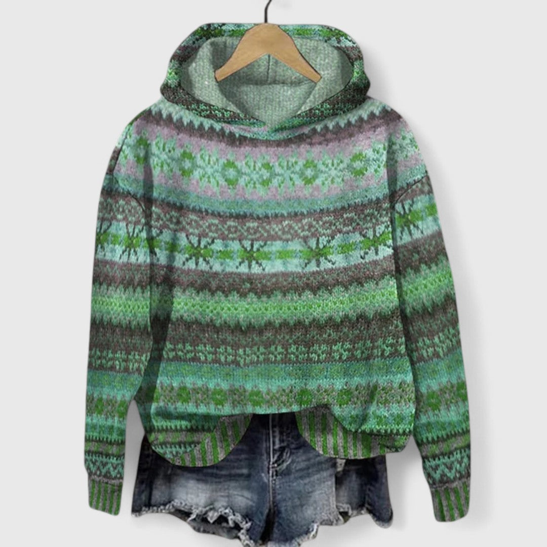 Christine - Vintage-Inspired Hoodie Sweater