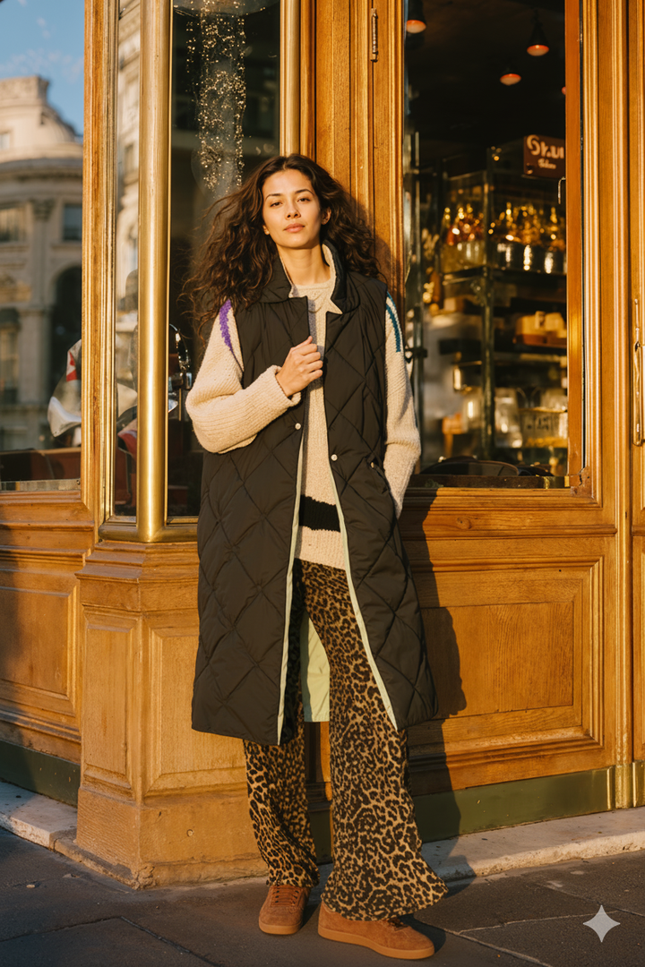 Długa kamizelka dwustronna Spacer Gajowy