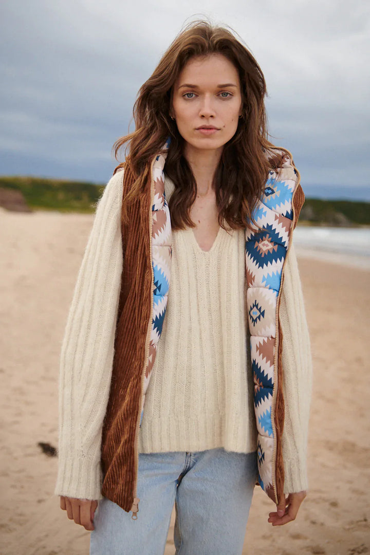 Kamizelka dwustronna Caramel Latte