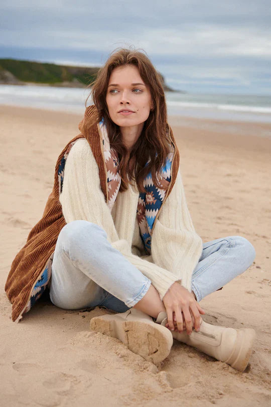 Kamizelka dwustronna Caramel Latte