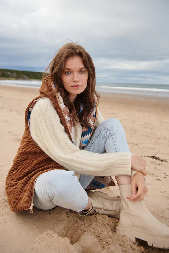 Kamizelka dwustronna Caramel Latte