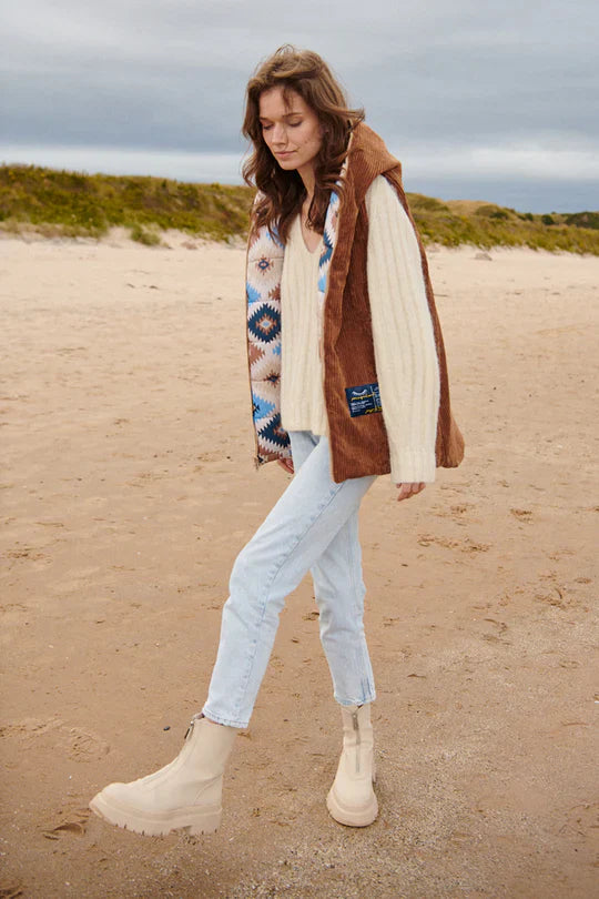 Kamizelka dwustronna Caramel Latte