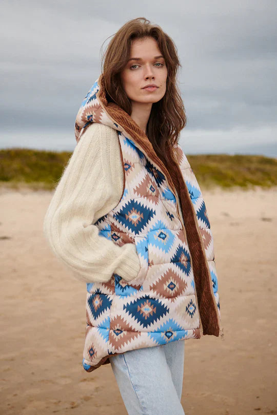 Kamizelka dwustronna Caramel Latte