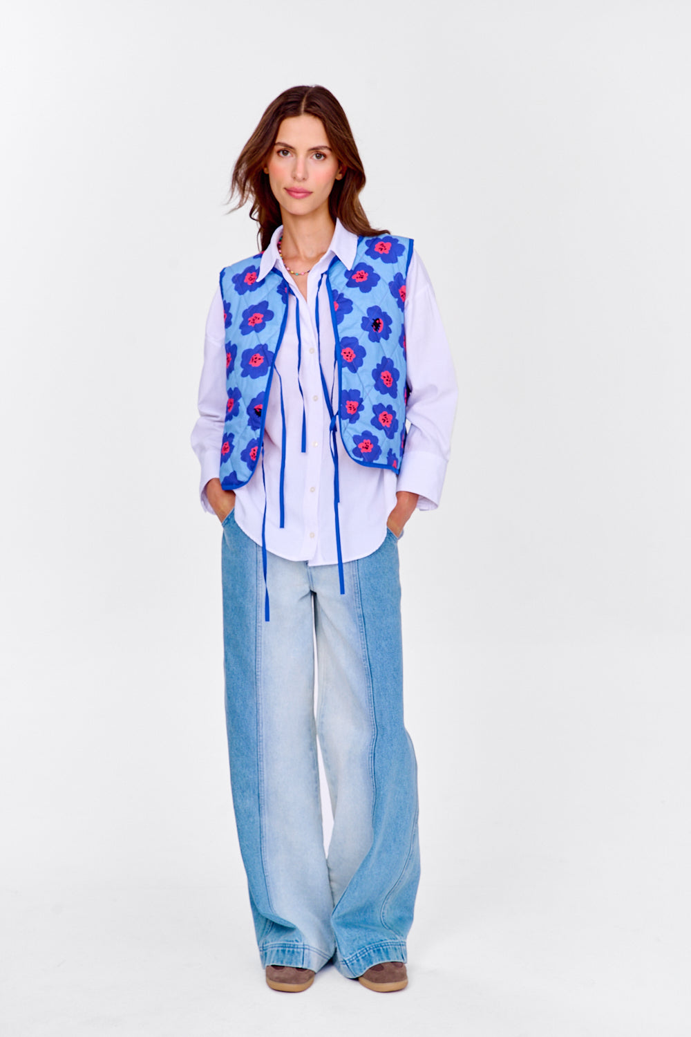 Kamizelka dwustronna Lucky Flowers