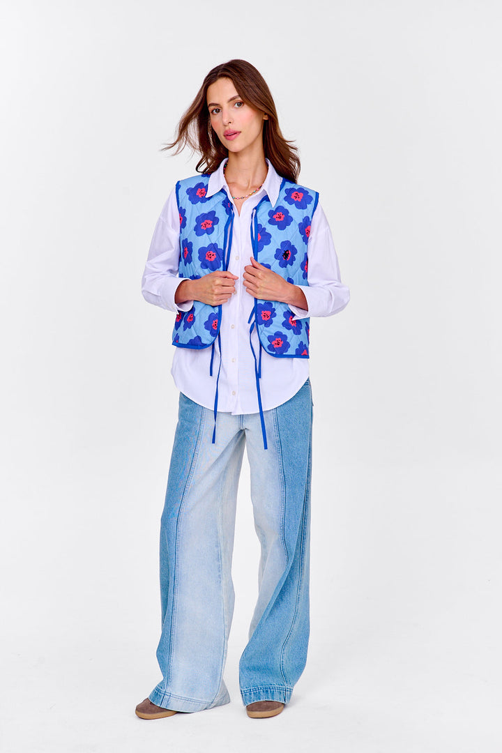 Kamizelka dwustronna Lucky Flowers