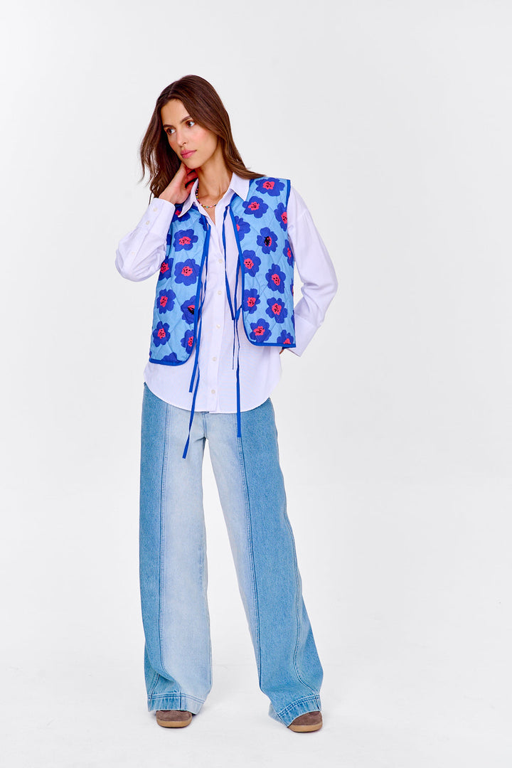 Kamizelka dwustronna Lucky Flowers