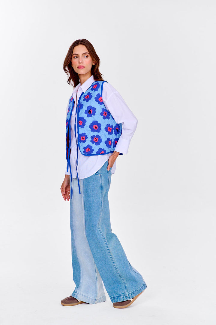 Kamizelka dwustronna Lucky Flowers