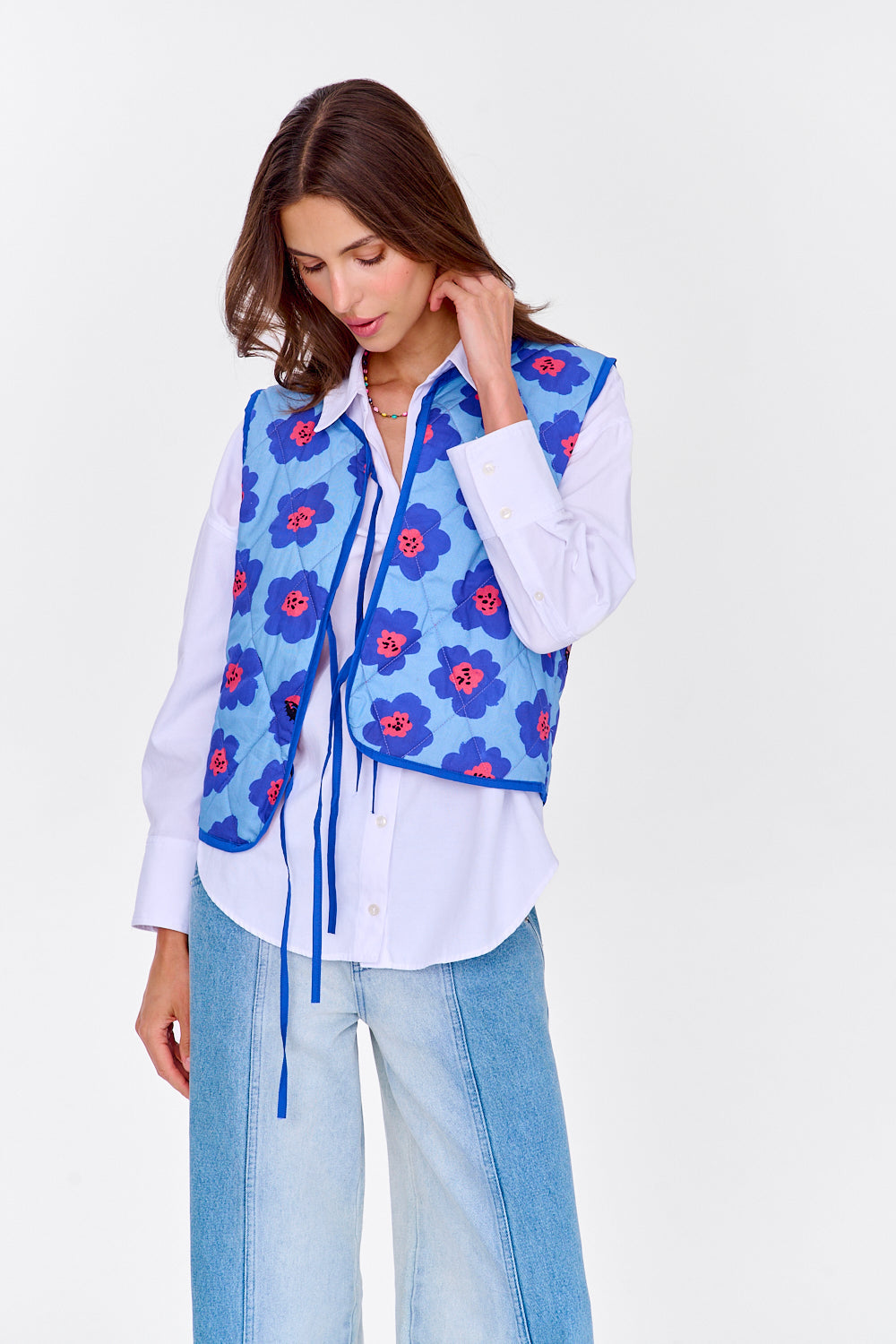 Kamizelka dwustronna Lucky Flowers
