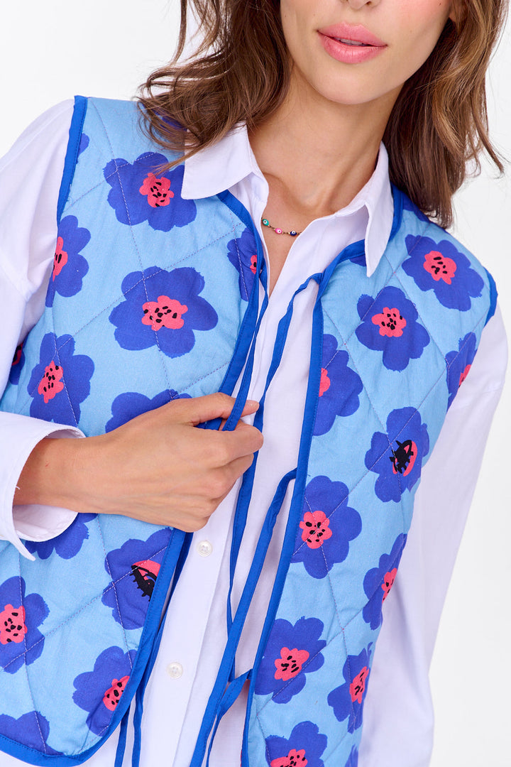 Kamizelka dwustronna Lucky Flowers