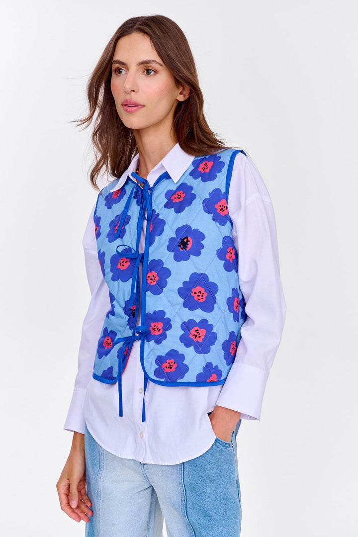 Kamizelka dwustronna Lucky Flowers