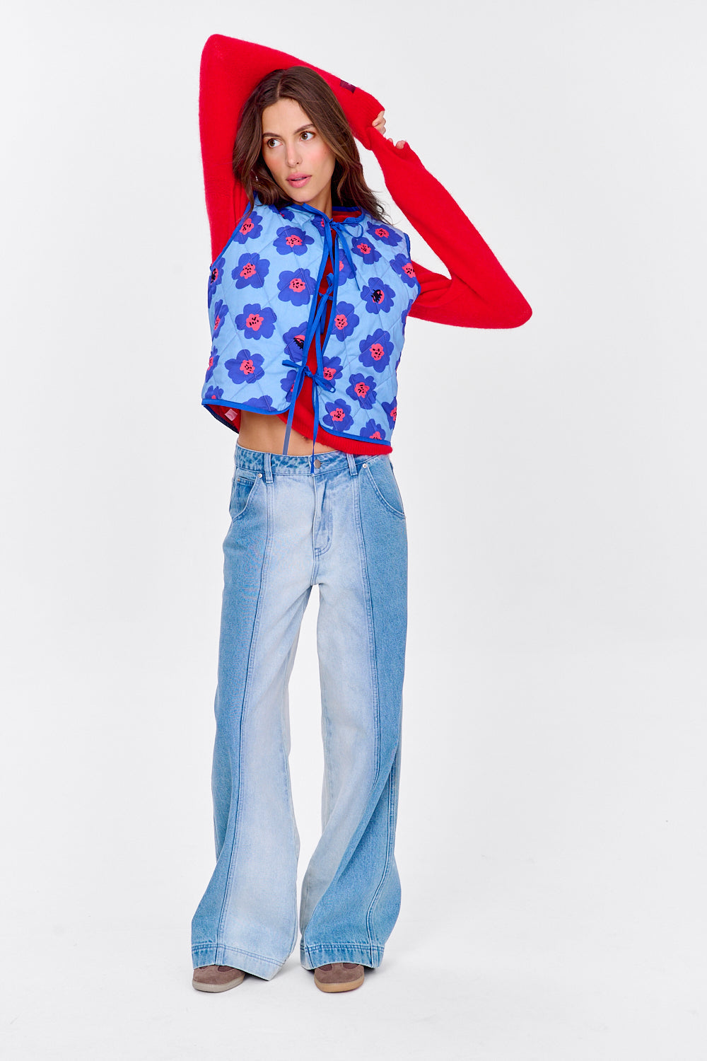 Kamizelka dwustronna Lucky Flowers