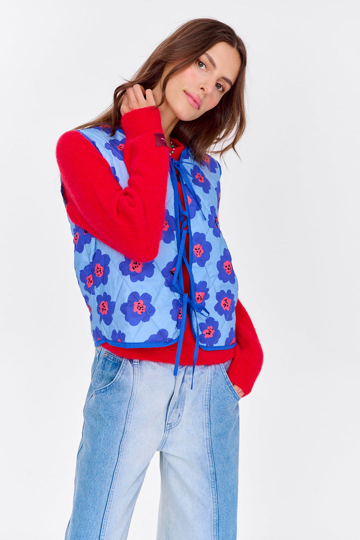 Kamizelka dwustronna Lucky Flowers