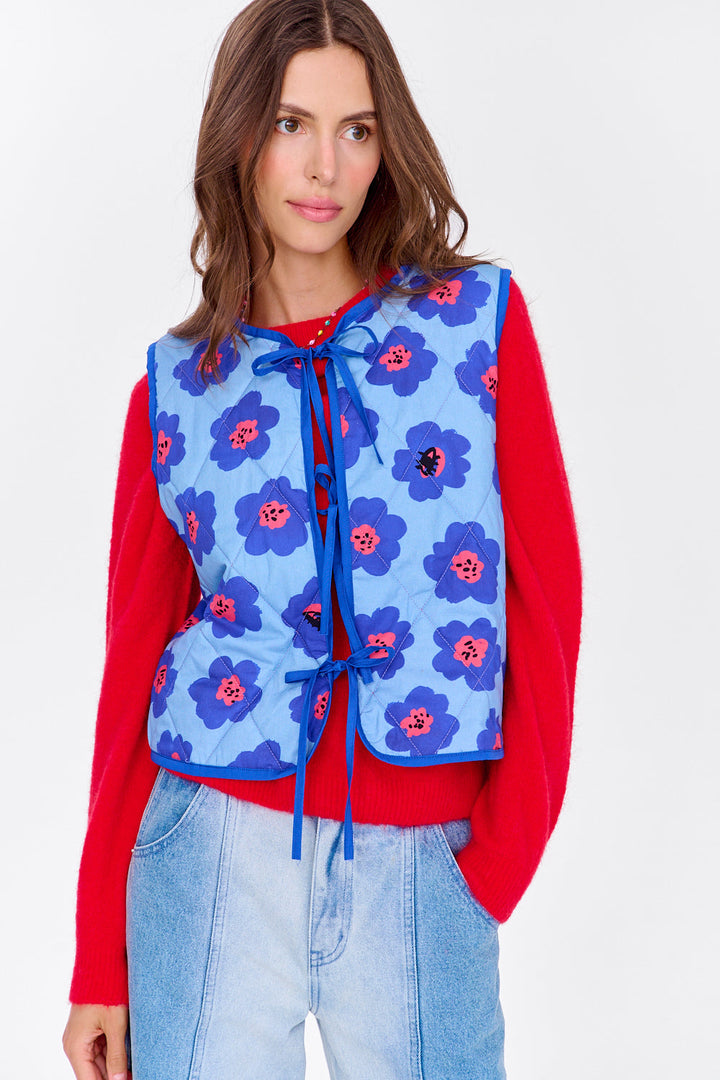 Kamizelka dwustronna Lucky Flowers
