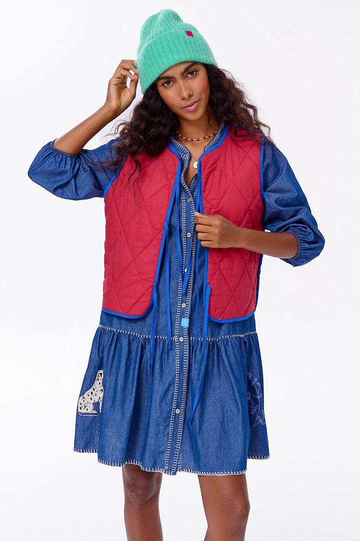 Kamizelka dwustronna Lucky Flowers