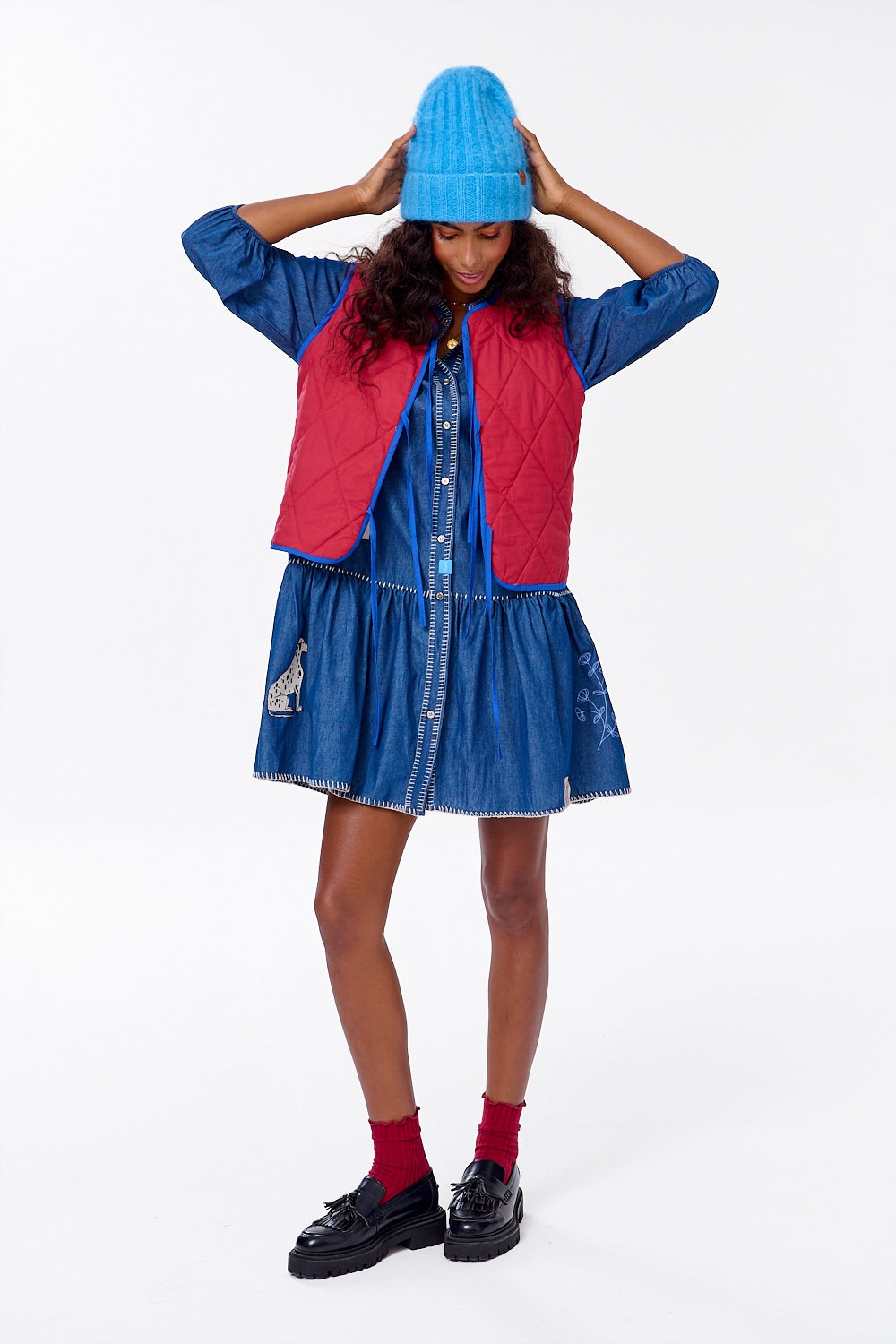 Kamizelka dwustronna Lucky Flowers