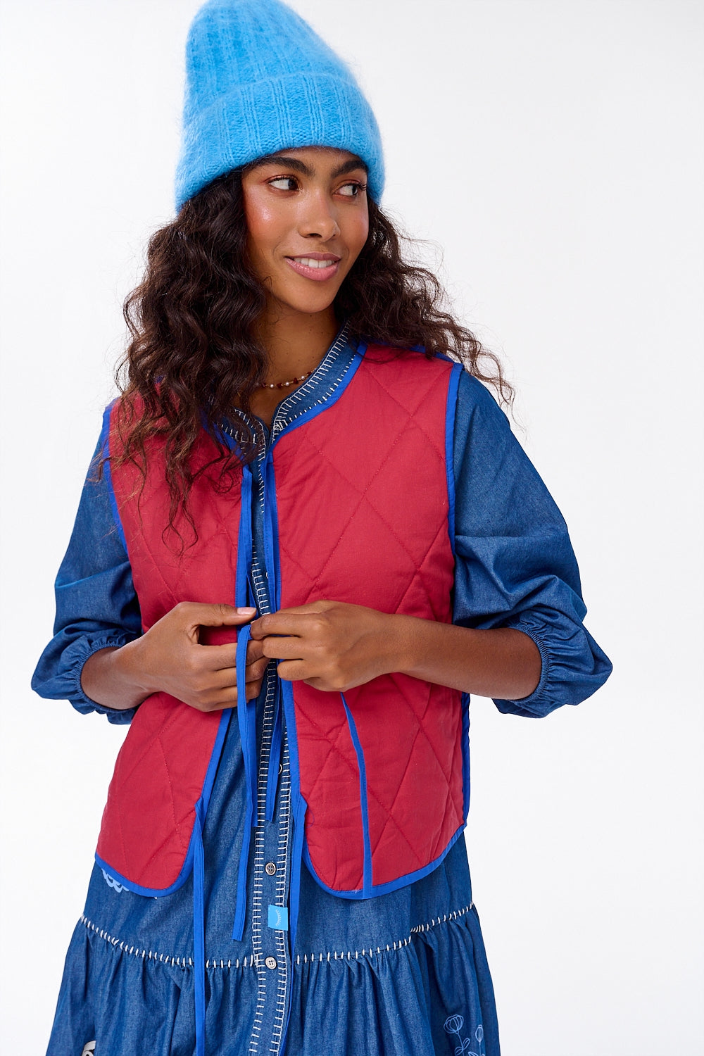 Kamizelka dwustronna Lucky Flowers