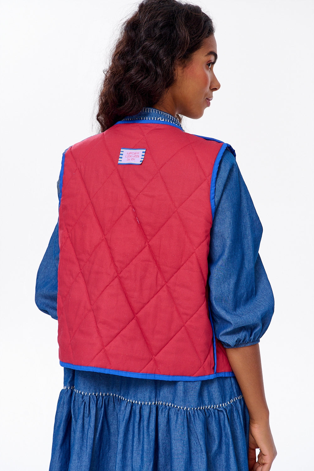 Kamizelka dwustronna Lucky Flowers