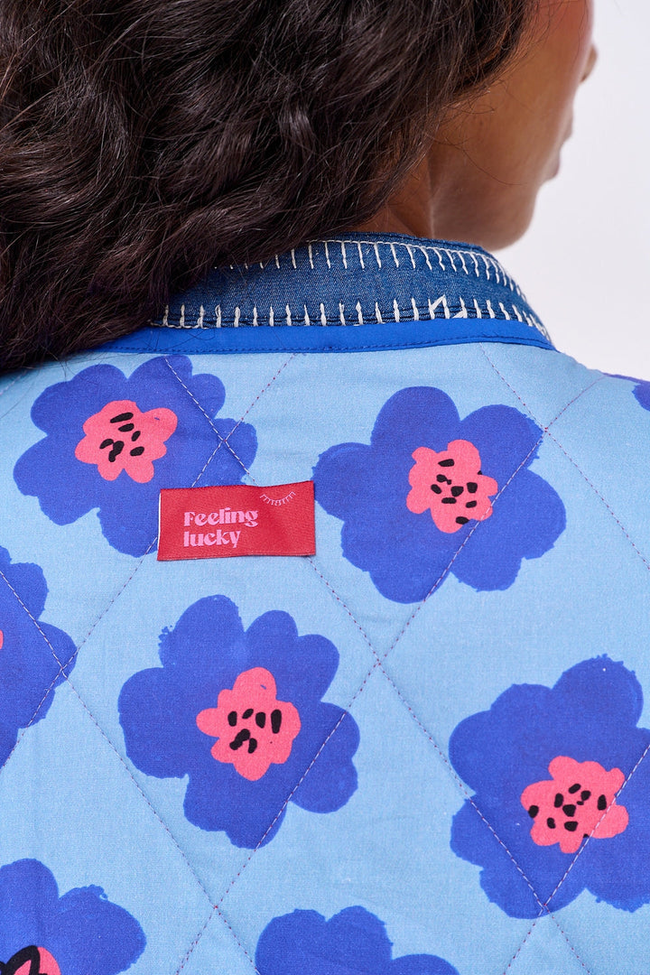 Kamizelka dwustronna Lucky Flowers