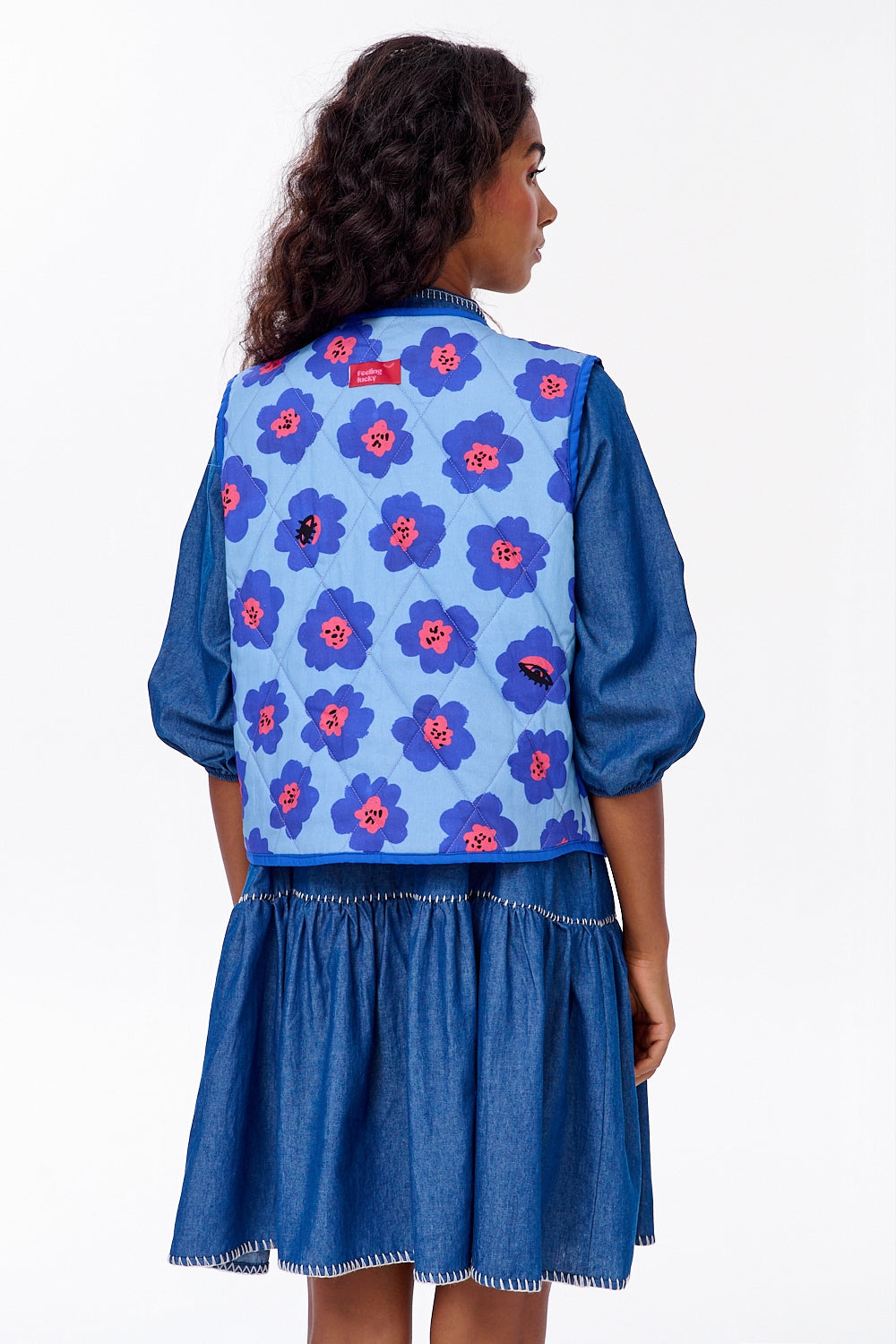 Kamizelka dwustronna Lucky Flowers
