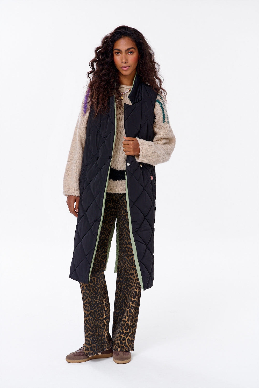 Długa kamizelka dwustronna Spacer Gajowy