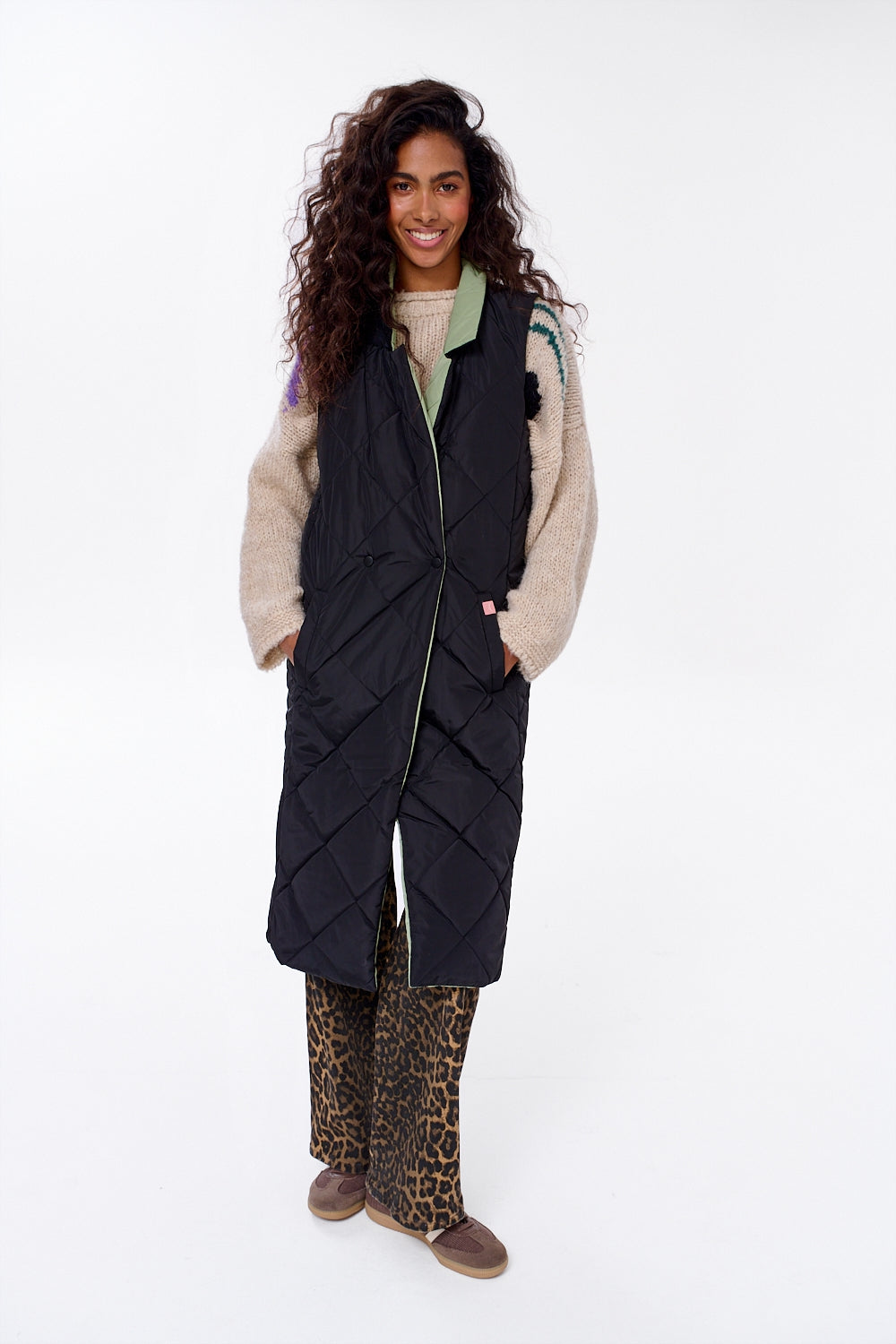 Długa kamizelka dwustronna Spacer Gajowy