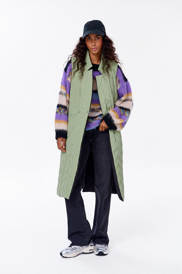 Długa kamizelka dwustronna Spacer Gajowy