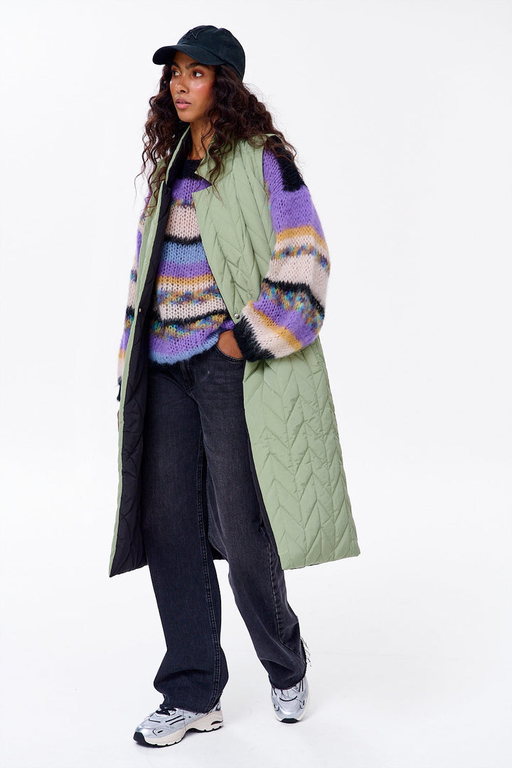 Długa kamizelka dwustronna Spacer Gajowy