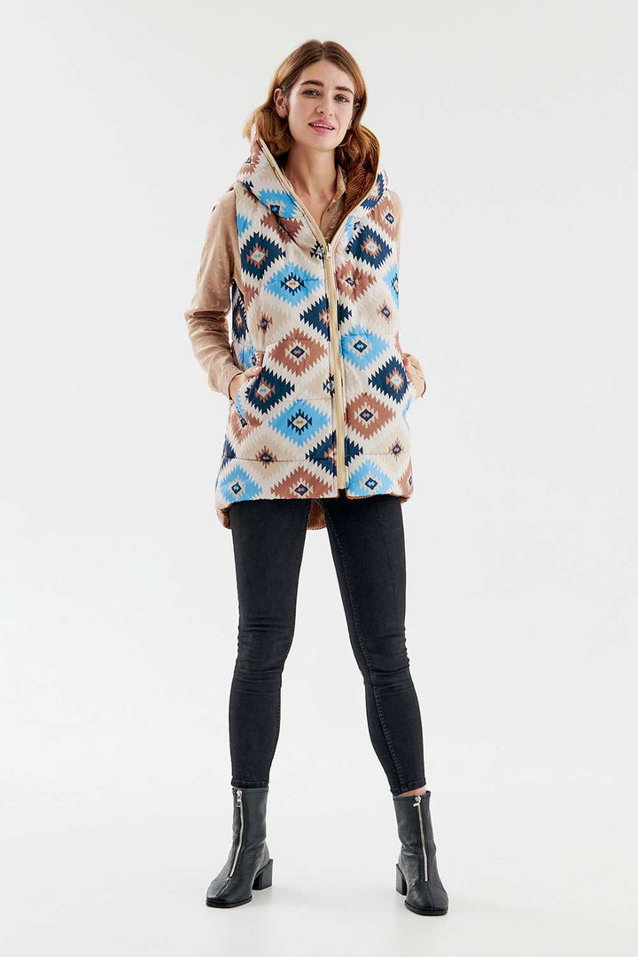 Kamizelka dwustronna Caramel Latte