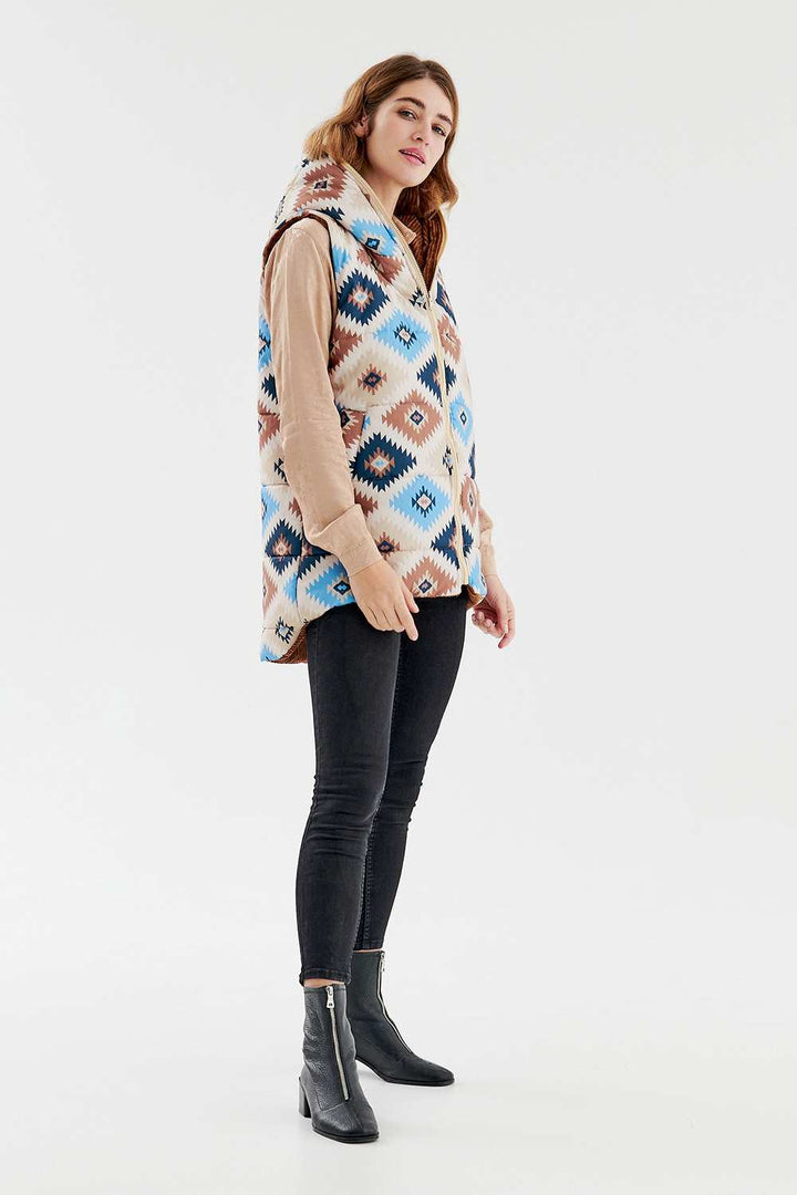 Kamizelka dwustronna Caramel Latte