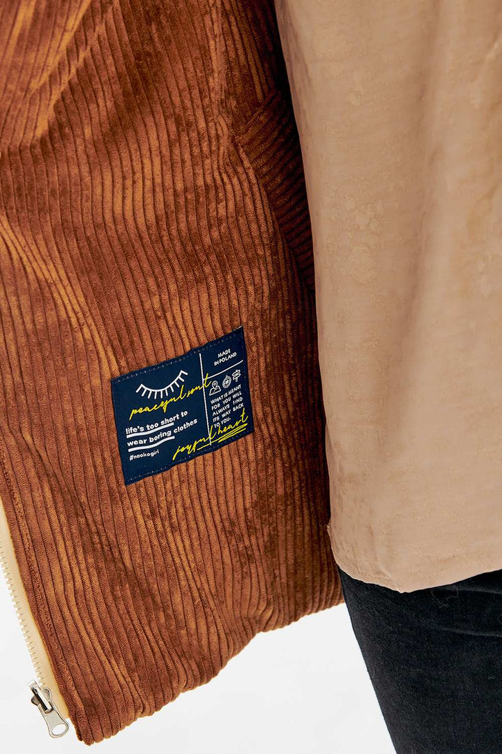 Kamizelka dwustronna Caramel Latte