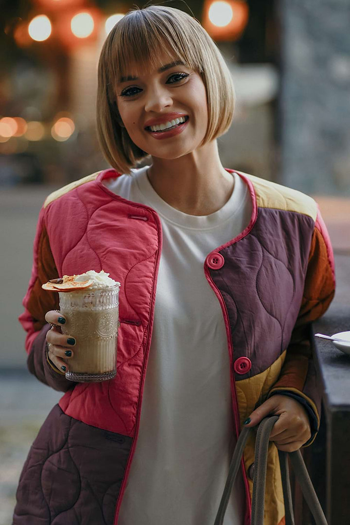 AUTUMN GLOW - Kurtka pikowana