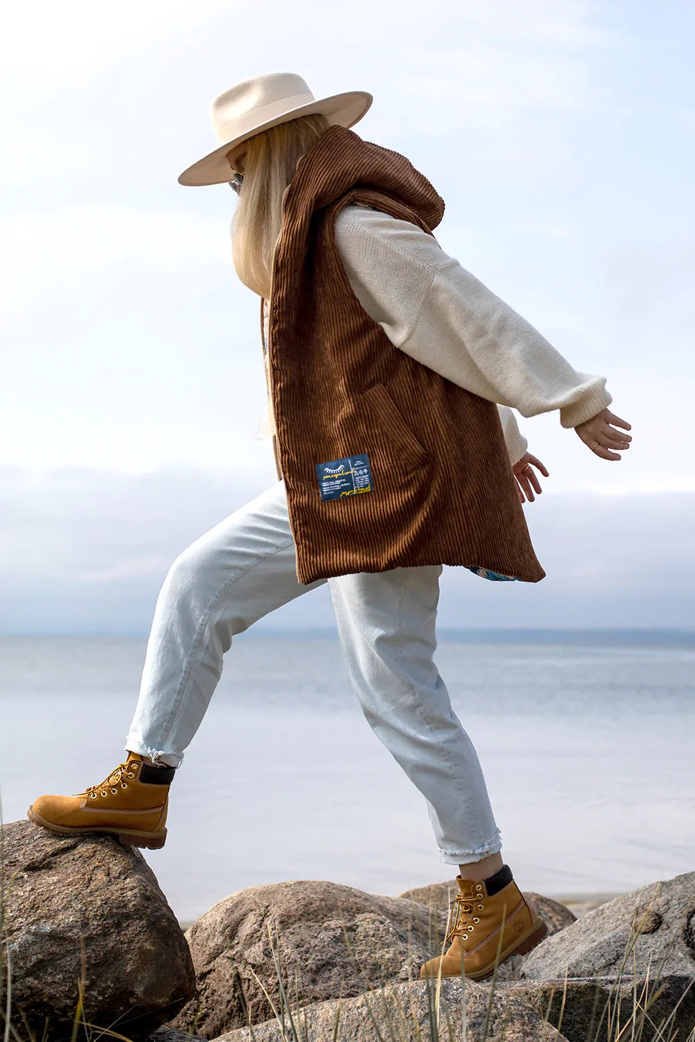 Kamizelka dwustronna Caramel Latte