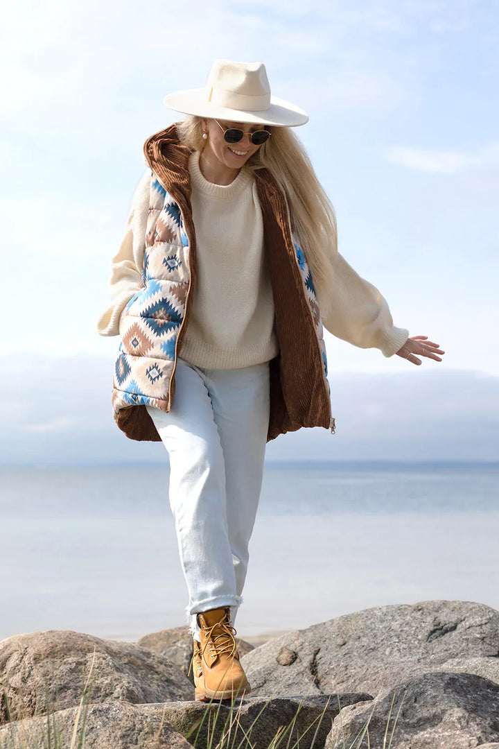 Kamizelka dwustronna Caramel Latte