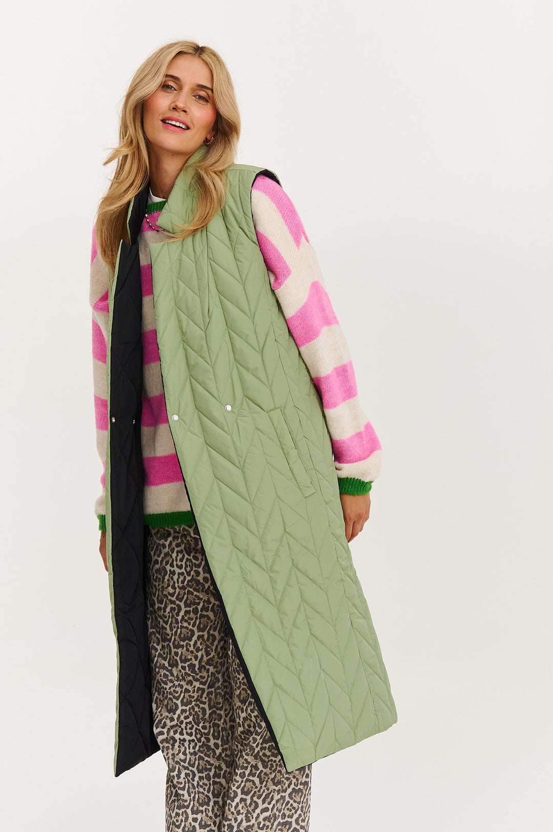 Długa kamizelka dwustronna Spacer Gajowy