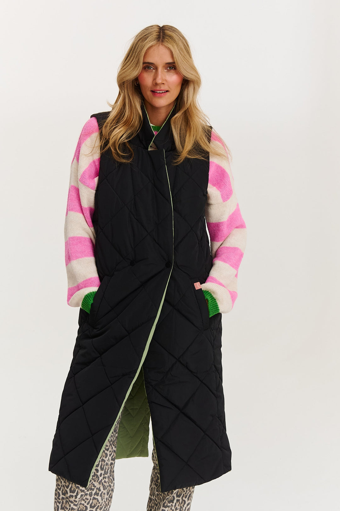 Długa kamizelka dwustronna Spacer Gajowy